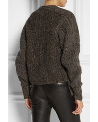 Женский темно-коричневый вязаный кардиган от Isabel Marant