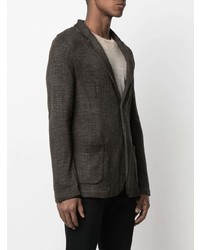 Мужской темно-коричневый вязаный пиджак от Avant Toi