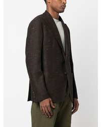 Мужской темно-коричневый вязаный пиджак от Tagliatore