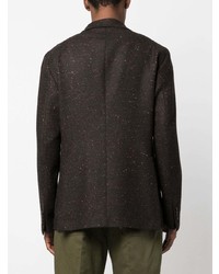 Мужской темно-коричневый вязаный пиджак от Tagliatore