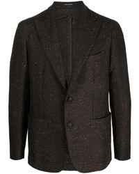 Мужской темно-коричневый вязаный пиджак от Tagliatore