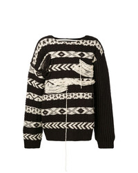 Мужской темно-коричневый вязаный свитер от Calvin Klein 205W39nyc