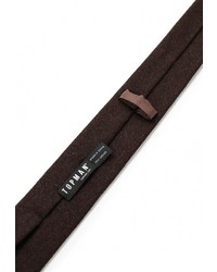Мужской темно-коричневый галстук от Topman