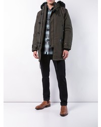 Мужской темно-коричневый дафлкот от Coach