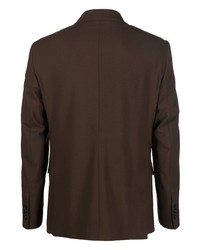 Мужской темно-коричневый двубортный пиджак от PT TORINO