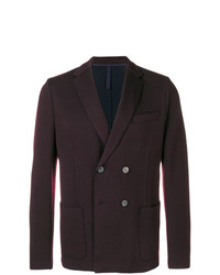 Мужской темно-коричневый двубортный пиджак от Harris Wharf London