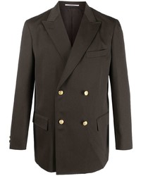 Мужской темно-коричневый двубортный пиджак от J.Press