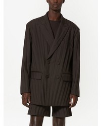 Мужской темно-коричневый двубортный пиджак от Valentino