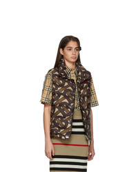 Женский темно-коричневый жилет от Burberry