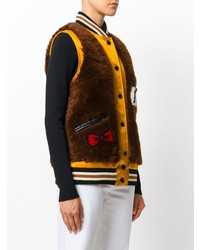 Женский темно-коричневый жилет от Coach