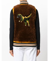 Женский темно-коричневый жилет от Coach