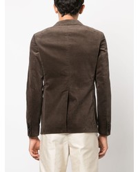Мужской темно-коричневый замшевый пиджак от Tonello
