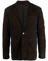 Мужской темно-коричневый замшевый пиджак от Zadig & Voltaire