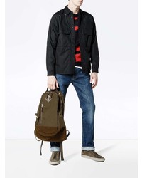 Мужской темно-коричневый замшевый рюкзак от VISVIM