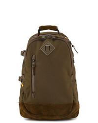 Мужской темно-коричневый замшевый рюкзак от VISVIM