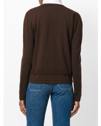 Женский темно-коричневый кардиган от Antonio Marras