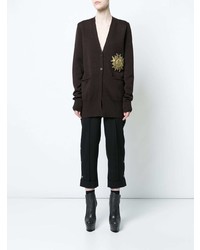 Женский темно-коричневый кардиган от Vera Wang