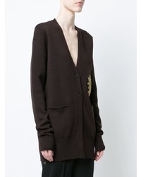 Женский темно-коричневый кардиган от Vera Wang