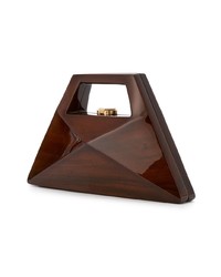 Темно-коричневый клатч от Rocio