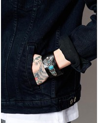 Мужской темно-коричневый кожаный браслет от Reclaimed Vintage