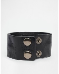 Мужской темно-коричневый кожаный браслет от Reclaimed Vintage