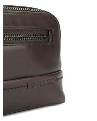 Мужской темно-коричневый кожаный мужской клатч от Bally