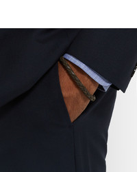 Мужской темно-коричневый кожаный плетеный браслет от Polo Ralph Lauren