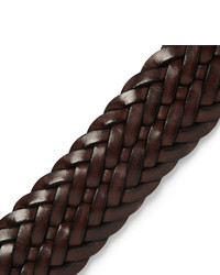 Мужской темно-коричневый кожаный плетеный ремень от Andersons