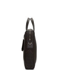 Темно-коричневый кожаный портфель от Bottega Veneta