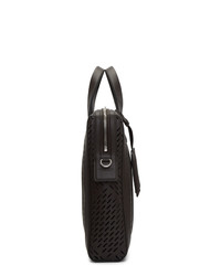 Темно-коричневый кожаный портфель от Bottega Veneta