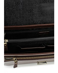 Темно-коричневый кожаный портфель от Fabretti