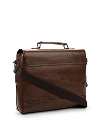Темно-коричневый кожаный портфель от River Island