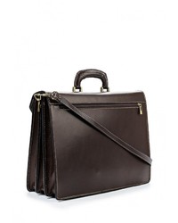 Темно-коричневый кожаный портфель от Roberta Rossi