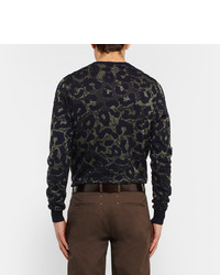 Мужской темно-коричневый кожаный ремень от Dries Van Noten