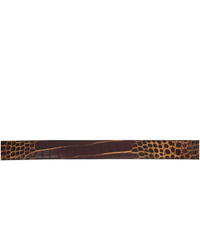 Мужской темно-коричневый кожаный ремень от Burberry