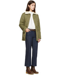 Женский темно-коричневый кожаный ремень от A.P.C.