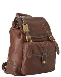 Темно-коричневый кожаный рюкзак