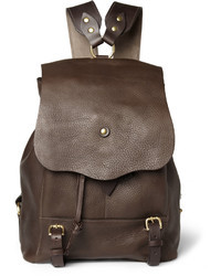 Мужской темно-коричневый кожаный рюкзак от Bill Amberg