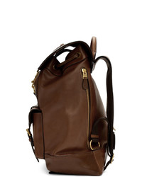 Мужской темно-коричневый кожаный рюкзак от Coach 1941