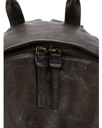 Мужской темно-коричневый кожаный рюкзак от Officine Creative