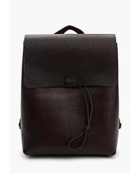 Женский темно-коричневый кожаный рюкзак от Divalli