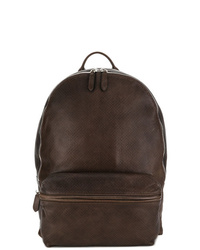 Мужской темно-коричневый кожаный рюкзак от Eleventy
