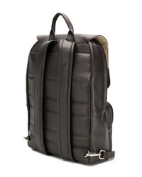 Мужской темно-коричневый кожаный рюкзак от Zanellato