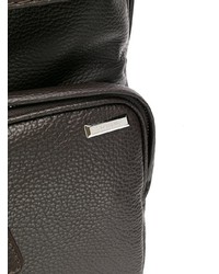 Мужской темно-коричневый кожаный рюкзак от Zanellato