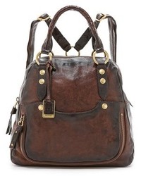 Женский темно-коричневый кожаный рюкзак от Frye