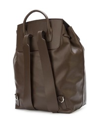 Мужской темно-коричневый кожаный рюкзак от Mansur Gavriel