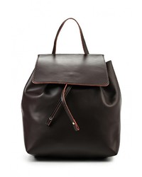Женский темно-коричневый кожаный рюкзак от Made in Italia