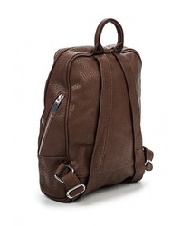 Женский темно-коричневый кожаный рюкзак от Marc Johnson