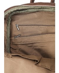 Женский темно-коричневый кожаный рюкзак от Marc Johnson