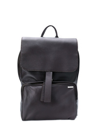 Мужской темно-коричневый кожаный рюкзак от Zanellato